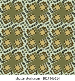 Seamless geometric pattern. Design for fabric, paper, textiles, ceramics, wallpaper. Vector graphic ornament.