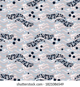 Seamless geometric pattern. Design for fabric, paper, textiles, ceramics, wallpaper. Vector graphic ornament.