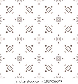Seamless geometric pattern. Design for fabric, paper, textiles, ceramics, wallpaper. Vector graphic ornament.