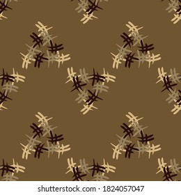 Seamless geometric pattern. Design for fabric, paper, textiles, ceramics, wallpaper. Vector graphic ornament.