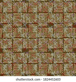 Seamless geometric pattern. Design for fabric, paper, textiles, ceramics, wallpaper. Vector graphic ornament.