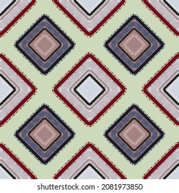 Patrón geométrico sin foco. Diseño para tela, papel, textiles, cerámica, papel pintado. Ornamento gráfico vectorial.