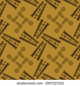Seamless geometric pattern. Design for fabric, paper, textiles, ceramics, wallpaper. Vector graphic ornament.
