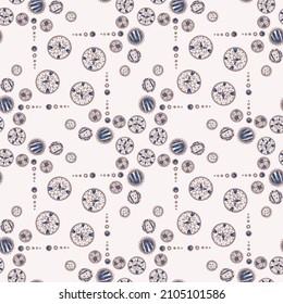 Seamless geometric pattern. Design for fabric, paper, textiles, ceramics, wallpaper. Vector graphic ornament.