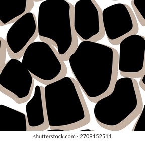 Nahtloses geometrisches Musterdesign. Hand zeichnen Giraffenmuster Hintergrund