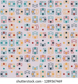 Seamless geometric pattern design illustration