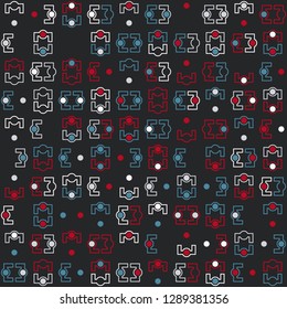 Seamless geometric pattern design illustration