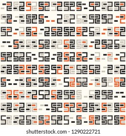 Seamless geometric pattern design illustration