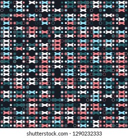 Seamless geometric pattern design illustration