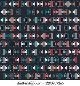 Seamless geometric pattern design illustration