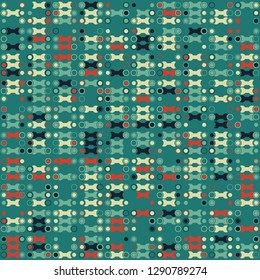 Seamless geometric pattern design illustration