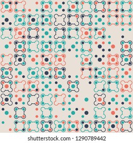 Seamless geometric pattern design illustration