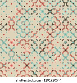 Seamless geometric pattern design illustration