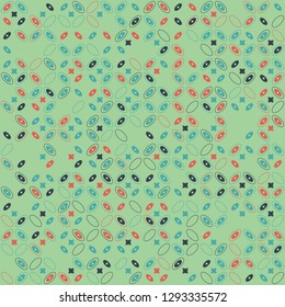 Seamless geometric pattern design illustration