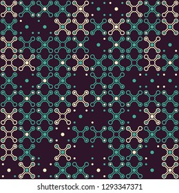 Seamless geometric pattern design illustration