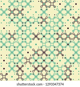 Seamless geometric pattern design illustration