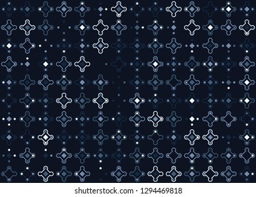 Seamless geometric pattern design illustration