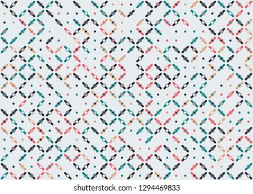 Seamless geometric pattern design illustration