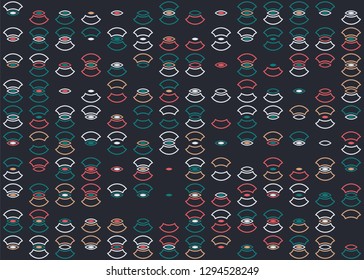 Seamless geometric pattern design illustration