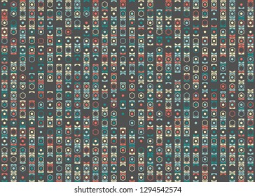 Seamless geometric pattern design illustration