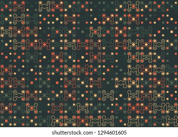 Seamless geometric pattern design illustration