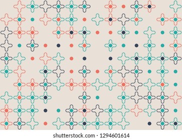 Seamless geometric pattern design illustration