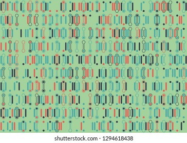 Seamless geometric pattern design illustration