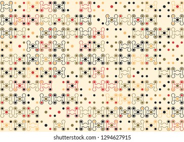 Seamless geometric pattern design illustration