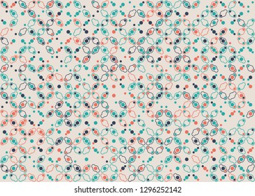 Seamless geometric pattern design illustration