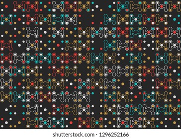 Seamless geometric pattern design illustration