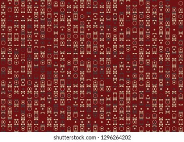 Seamless geometric pattern design illustration