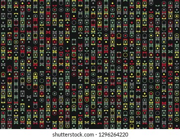 Seamless geometric pattern design illustration