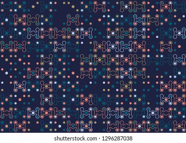 Seamless geometric pattern design illustration