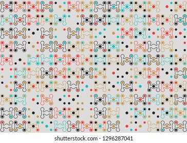 Seamless geometric pattern design illustration
