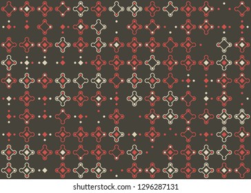 Seamless geometric pattern design illustration