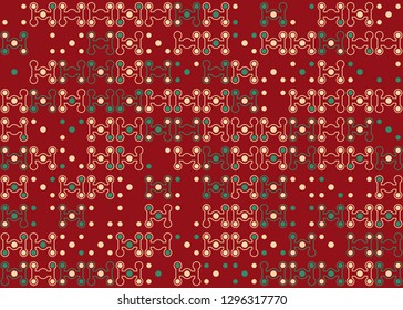 Seamless geometric pattern design illustration