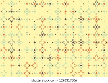 Seamless geometric pattern design illustration