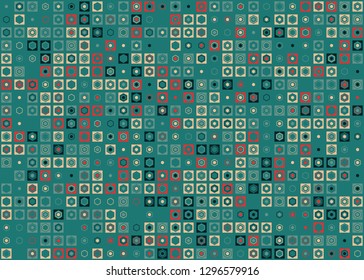 Seamless geometric pattern design illustration