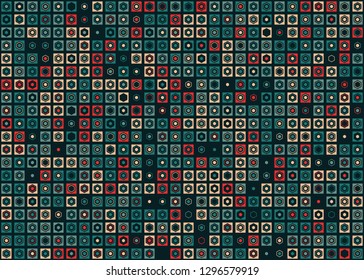 Seamless geometric pattern design illustration