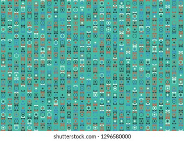 Seamless geometric pattern design illustration