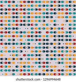 Seamless geometric pattern design illustration