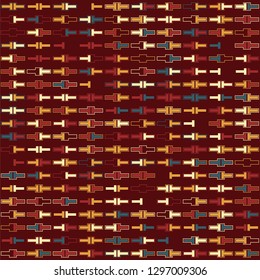 Seamless geometric pattern design illustration