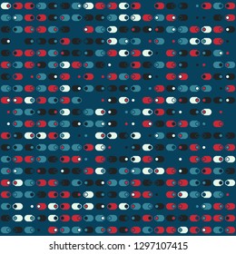 Seamless geometric pattern design illustration