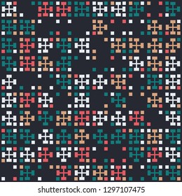 Seamless geometric pattern design illustration