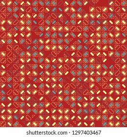Seamless geometric pattern design illustration