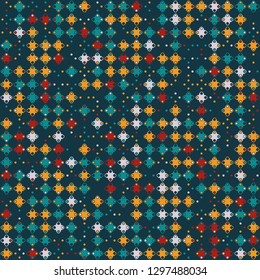 Seamless geometric pattern design illustration