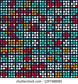 Seamless geometric pattern design illustration