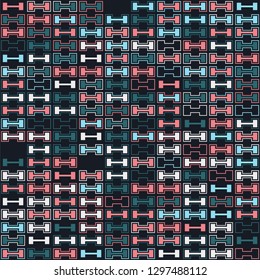 Seamless geometric pattern design illustration