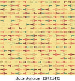 Seamless geometric pattern design illustration
