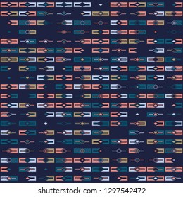 Seamless geometric pattern design illustration